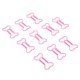 thumbnail image 1 of 100 Clips De Papel De Color Rosa, Clips De Papel Lindos, Clips De Papel De Metal De Galvanoplastia Pequeños Portátiles Con Forma De Hueso Para La Clasificación De Archivos Cuaderno De La Escuela De La, 1 of 5