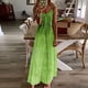 thumbnail image 5 of Vestidos de Verano con Cuello en V para las Mujeres 2025 Imprimir Vestido de Cuello Redondo sin Mangas Vestidos Largos Casuales, Ligeros Y de Moda, 5 of 6