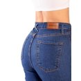 thumbnail image 2 of Pantalón para dama flare 9516A azul 3, 2 of 4