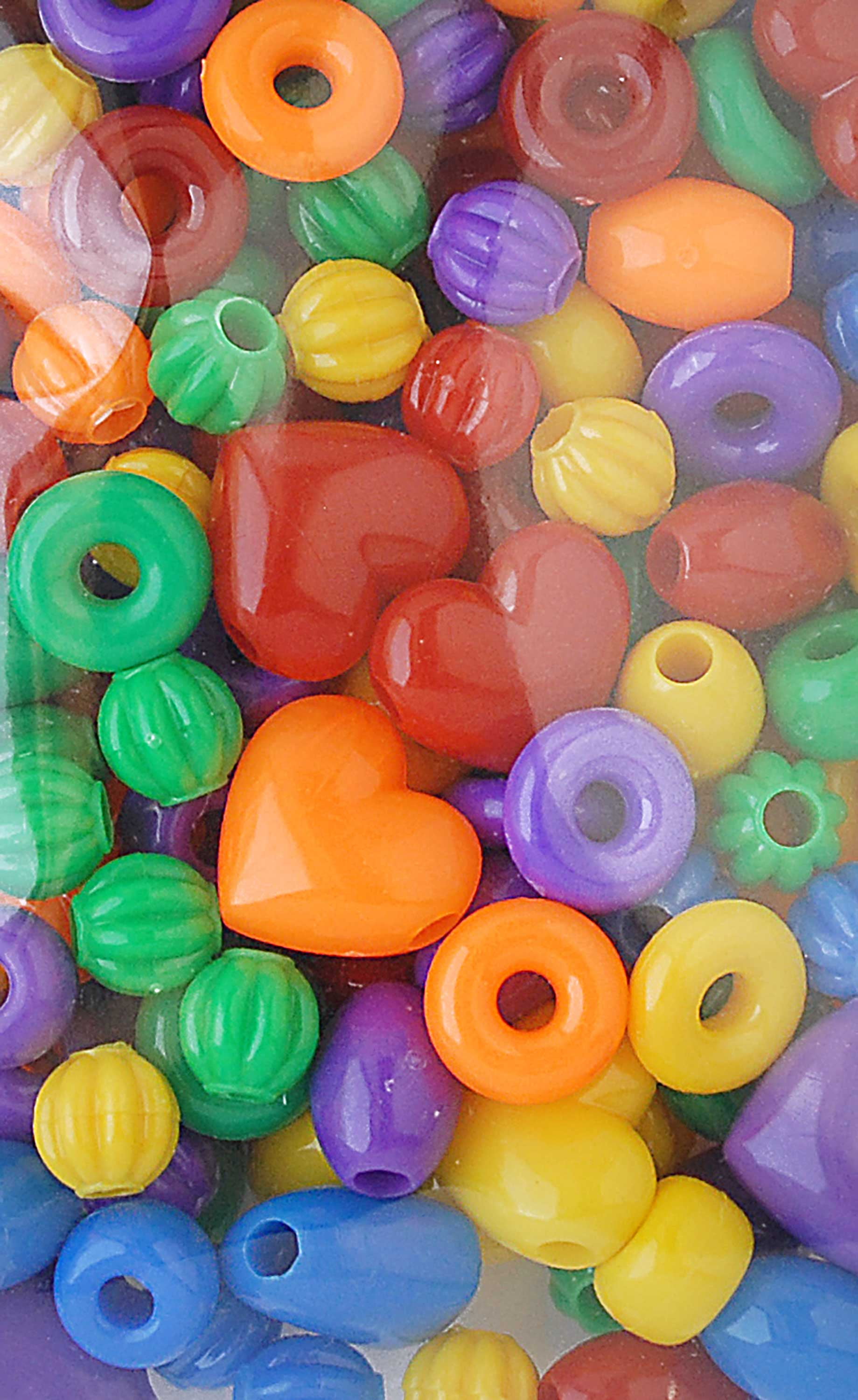 Hello Hobby Shaped Bead Mix, Multishaped, 175 Pieces, Beads for Jewelry Making and DIY Crafts