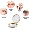 thumbnail image 3 of Magnifying Compact Mirror for Purses ,Folding Mini Pocket Double Sided Travel Makeup Mirror,Perfect for Purse, 3 of 4