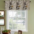 thumbnail image 3 of Funny Farm Animals Curtain Valances for Windows, Kitchen Valance Window Treatments Panel 2 Pack, Vintage Barn Brown Sunflowers Rod Pocket Short Curtains for Bathroom Bedroom 54 x 18 Inch, 3 of 8