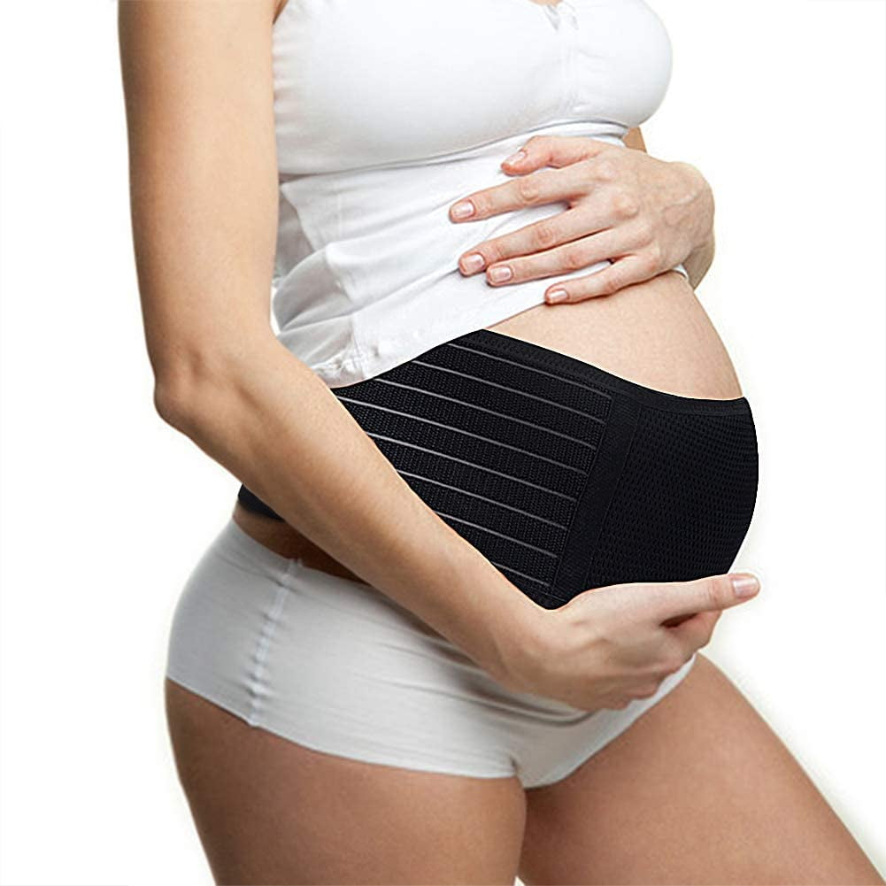 SIYWINA Womens Postpartum Belly Wrap Belt Band Recovery Belly Belt Back Brace Waist Trainer Belts 