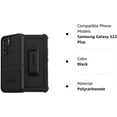 thumbnail image 3 of OtterBox Defender Rugged Case & Belt Clip/Stand for Samsung Galaxy S22 Plus, Black, 3 of 4