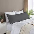 thumbnail image 3 of HNB Store Body Pillow cases Premium 1000TC | Egyptian Cotton Pillow Case | Zippered Body Pillowcase 20x48" inch | 1 Pieces Pillow Case | Dark Grey, 3 of 7