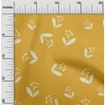 thumbnail image 2 of oneOone Cotton Cambric Yellow Fabric Floral Diy Clothing Quilting Fabric Print Fabric By Yard 42 Inch Wide, 2 of 4
