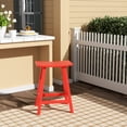 thumbnail image 2 of Costaelm Paradise 24" Poly Plastic Outdoor Patio Counter Stool, Red, 2 of 6