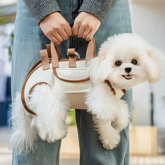 Dog Lift Harness Backpack Carrier,Pet Support Sling Lift Adjustable Padded Breathable Straps for Small Puppy, Full Body Dog Sling Carrier for Outdoor