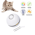 thumbnail image 1 of Juguete para gatos de interior, pelota interactiva automática de 360 grados con rotación automática de 360 grados, pelota traviesa recargable por USB con flash LED y hierba gatera incorporada., 1 of 5