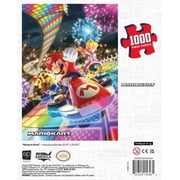 Mario Kart Rainbow Road 1000 Piece Jigsaw Puzzle by Usaopoly Featuring Iconic Characters