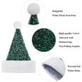 thumbnail image 5 of Ludolm Sequin Santa Hat for Adults with Shiny Sequin and Fluffy Pompom, Party Hat for New Year Xmas Festival, 5 of 6
