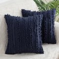 thumbnail image 5 of Bohemian Throw Pillow Cover Cotton Linen Cushion Case Tassel Decorative Pillowcase for Sofa Couch Bed Chair 45x45cm, 5 of 9