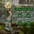 thumbnail image 3 of Garden Statues Rabbit with Solar Lantern Outdoor Bunny Figurines Decorations for Patio Yard Lawn Ornaments Gifts for Birthday Easter Housewarming Mother's Day, 3 of 12