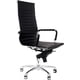 thumbnail image 1 of Silla Oficina Ejecutiva Grupo Microtec Piel Italiana Negra Replica Estilo Eames Aluminium EPI, 1 of 5