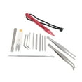 thumbnail image 3 of DIY Bracelet Weaving Tool, Paracord  Knitting Tool Bracelets DIY Kit 14Pcs/Set Paracord  Knitting Tool With 1 X Scissors For Craft Lovers Red 14-piece Set, 3 of 8