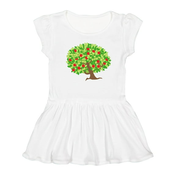 Inktastic Apples in Tree Girls Toddler Dress