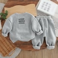 thumbnail image 6 of Jiilone Toddler Boys Outfit Sets 2 Piece Casual Round Neck Tracksuits Outdoor Play Sports Daily Wear Loose Fit Elastic Waist Kids Boys Clothes Sets, 6 of 9