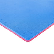 FlooringInc 1 Thick MMA Red & Blue Reversable Interlocking Foam Tiles, 2x2, 4 sqft, 1 Tile Pack