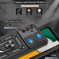 thumbnail image 3 of Galaxy A13 5G Case / A04S Case, Samsung Galaxy A13 5G Case with HD Screen Protector, Heavy Duty Shockproof Phone Cover with Magnetic Kickstand Ring for Galaxy A13 5G, Black, 3 of 8