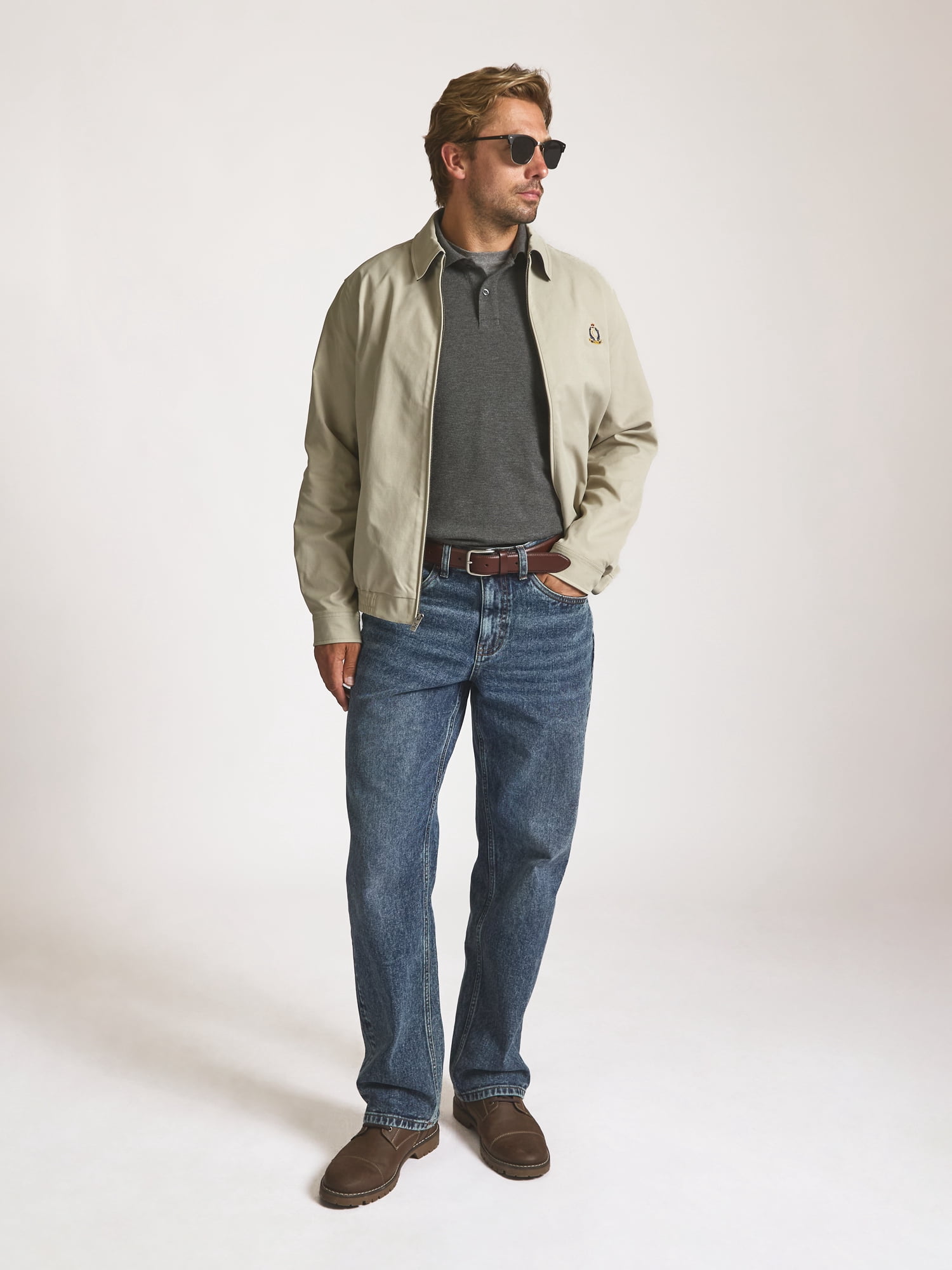 Chaps Men’s and Big Men’s Heritage Harrington Bomber Jacket, Sizes S–2XL