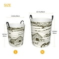 thumbnail image 3 of Sikiie Farm Animals 2 Print Round Dirty Clothes Basket, Waterproof Standing Foldable Storage Basket, for Laundry Room, Bedroom, Bathroom Storage-Medium, 3 of 6