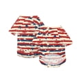 thumbnail image 2 of Independence Day Dog Shirt, Breathable Lightweight Pet Tee, American Flag Print Dog Clothes, Patriotic Dog Outfit for Summer (Watermelon Red,3XL), 2 of 8