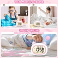 thumbnail image 5 of Cute Alarm Clock OK to Wake Clock, Toddler Sleep Training Clock with Night Light,5 Alarms,Snooze,Date and Temperature Cute Clock for Girls and Boys, 5 of 7
