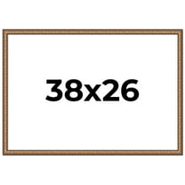 38x26 Frame Gold Real Wood Picture Frame Width 1.25 inches | Interior Frame Depth 0.5 inches |