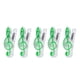 thumbnail image 2 of Lote de 5 pinzas de plástico para partituras musicales, sujetalibros, marcapáginas para estudiantes Verde, 2 of 7