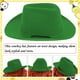 thumbnail image 4 of Sombrero de vaca de vaquero ajustable para disfraz occidental, accesorios de aseo para fiestas navideñas, 4 of 5