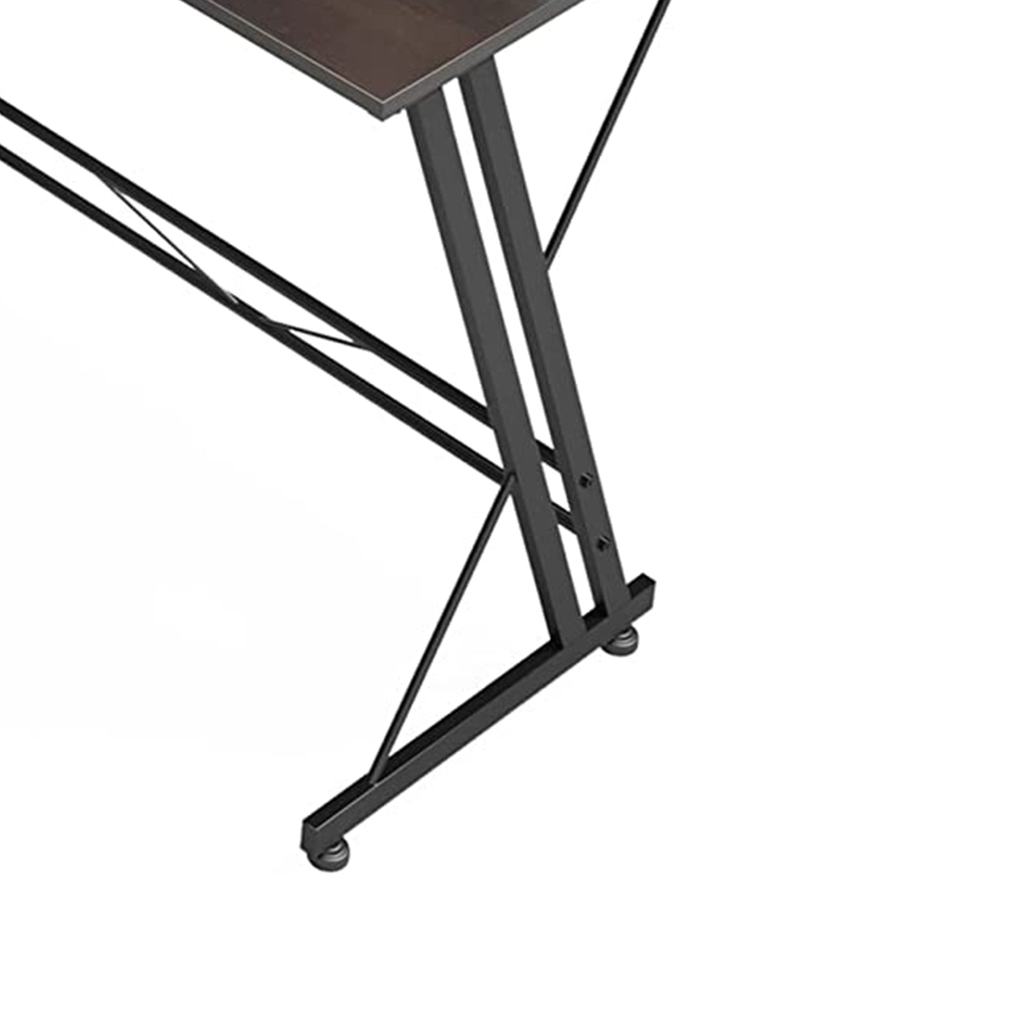 Somdot L Shaped Corner Gaming & Computer Desk w/Monitor Stand, Black Walnut