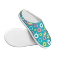 thumbnail image 3 of Fotbe Donut Pattern Women's Fuzzy Curly Fur Memory Foam Loafer Slippers Indoor Outdoor Slippers Winter Home Shoes-39/40, 3 of 7