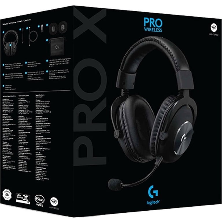 Logitech G PRO X Wireless Gaming Headset, Blue VO!CE Mic, 50mm