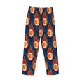 thumbnail image 4 of Kdxio American Football and Fire Flames Print Men's Sleep Pajama Pant Lounge Pants with Pockets, 4 of 8
