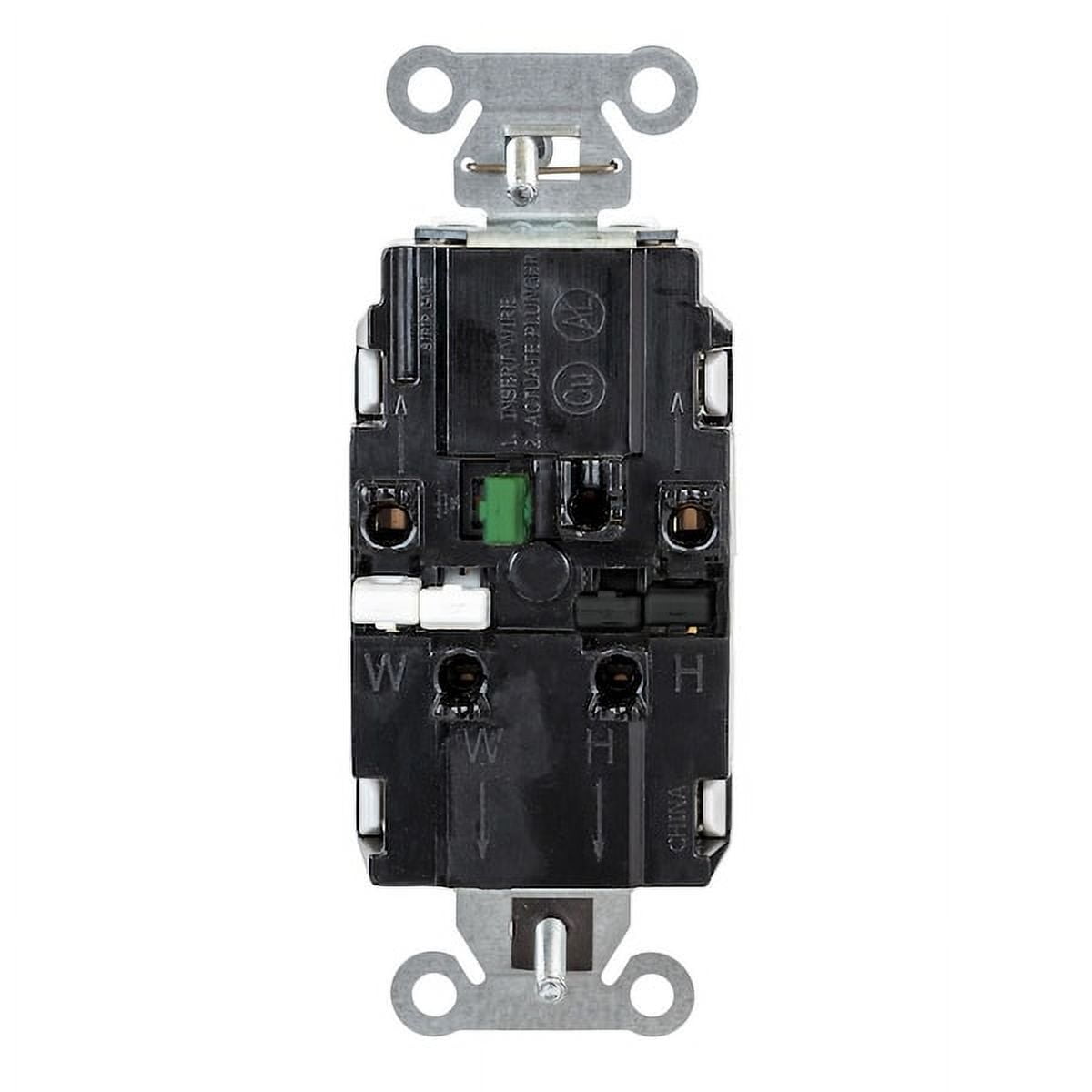 Hubbell Wiring Device-Kellems Receptacle,1/2 hp,125V AC,NEMA 5-15R 8200STW