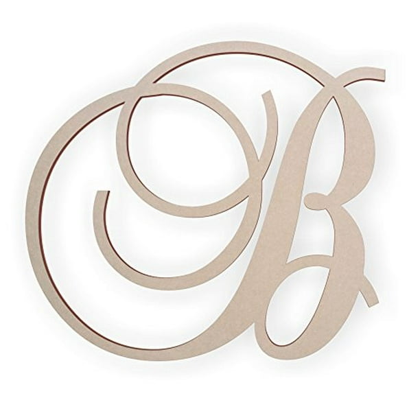 Jess And Jessica Wooden Letter B, Wooden Monogram Wall Decor