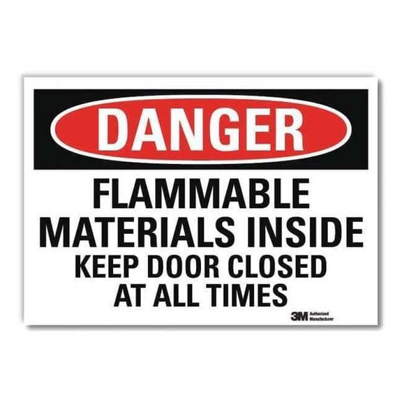 Lyle Danger Sign,10inx14in,Reflctv Sheeting U3-1499-RD_14X10