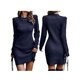 thumbnail image 5 of Txlixc Vestido de punto femenino, mini vestido de manga larga Txlixc moda, 5 of 6