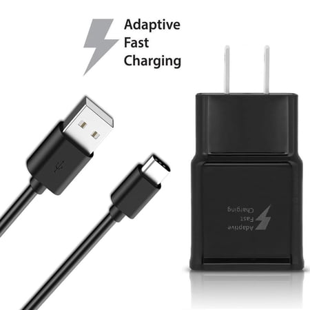 Ixir ZTE Axon 7 Max Charger Fast Type-C USB 2.0 Cable Kit by TruWire - (1 Wall Charger + 1 Type-C Cable) True Digital Adaptive Fast Charging uses dual voltages for up to 50% faster charging!