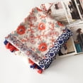 thumbnail image 4 of Bufandas para mujer Bufanda ligera con flores y flores para primavera, 4 of 4