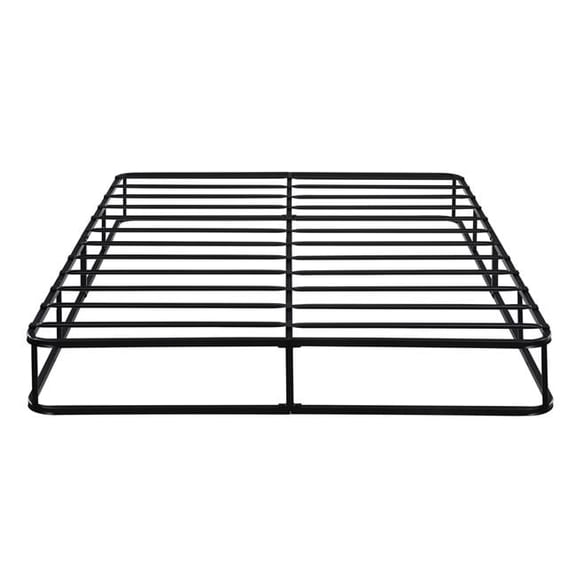 9 in. Zena California King Mattress Foundation - 12 Slats - Black