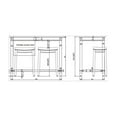 thumbnail image 6 of Riverbay Furniture Rubberwood Espresso Brown Pub Table Rectangular 27.25"W x 23.75"D x 36"H Unassembled, 6 of 6