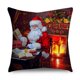 thumbnail image 1 of Fundas de almohada navideñas para sofá, cojines de 40/45/50cm con diseño de Papá Noel, renos de Navidad, decoración del hogar, 1 of 4