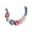 B, variant on YIGOUMY - 1pc Cute Macaron Flower Collar Handmade Crochet Solid Flower Cat Neck Warmer Jewelry (F)