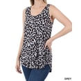 thumbnail image 6 of LEOPARD SLEEVELESS ROUND NECK TANK TOP IN 2 COLORS (Brown, Small), 6 of 13