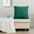 thumbnail image 6 of Home Soft Things Faux Fur Throw Pillow Cover 2 pcs Set - Teal Green - 20'' x 20'', 6 of 7