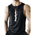 thumbnail image 1 of Sunloudy Chaleco deportivo de verano para hombre, camiseta sin mangas de secado rápido con cuello redondo y estampado de letras para hombres, M/L/XL/XXL/XXXL Sunloudy moda, 1 of 7