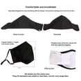 thumbnail image 2 of Xchime Cloth Face Mask for Women,Men,Teens,Made in USA,Washable Reusable,Breathable with Filter pocket and Nose Wire, 2 of 3
