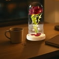 thumbnail image 6 of Cheapark Valentine's Day LED Night Light 3 Rose Glass Lampshade Ornament Battery Operated Soft Glow For Home Holiday Decor, 6 of 6