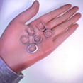 thumbnail image 3 of Small Hoop Earrings Set for Women,Sliver Plated Chunky Hoop Earring Hypoallergenic Stackable Earrings for Woman Multiple Piercing Dainty Jewelry Gift, 3 of 8
